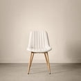 thumbnail image 4 of Bouclair Beige Fabric and Metal Dining Chair, 4 of 10