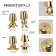 thumbnail image 4 of Bedside Touch Control Table Lamp  Golden Man Statue LED Table Lamp  USB Rechargeable  3-Speed Dimmer  Home Living Room Office Decorative Table Lamp.(2PCS), 4 of 7