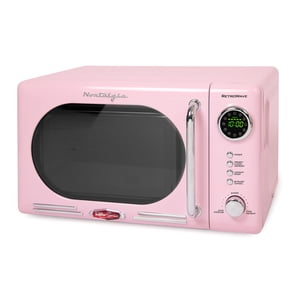 Nostalgia Rétroactivité 0.7 Pied cubique 700-Watt Four micro-ondes de comptoir, Cu. Ft, Rose