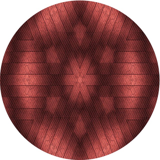 Ahgly Company Tapis Rond Lavable en Machine Intérieur Transitionnel Rouge Bordeaux, 4 Pieds Rond