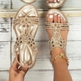 thumbnail image 2 of 2025 Women Shoes Sandals Platform Rope Sandals for Women Wedge Sandals Fashion Versatile Hot Sandals for Women Braided Buckle Breathable Wedge Sandals with Rhinestones for Women Sandals, 2 of 9