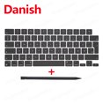 thumbnail image 1 of New Replacement Keyboard Keys Keycaps For Macbook Air 13" M2 A2681 Keycap Key Cap UK US RU ES FR IT DK NO DE KR PT HU 2022 Danish, 1 of 6