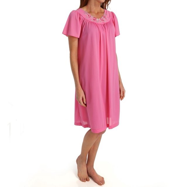 Robe à Manches Courtes pour Femmes Shadowline 36280 Petals (Rose Rosé P)