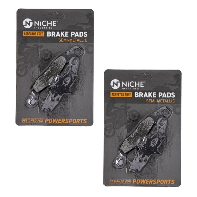 Niche Front Brake Pad Set for Suzuki RM100 Semi-Metallic Motorcycle 2 Pack 519-KPA2421D