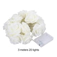 thumbnail image 3 of TanSiDing 2pcs Romantic Rose LED String Lights - Battery Operated Wedding Decor with Warm White Glow for Indoor Festive Party Decoration, 3 of 6