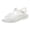 Silver, variant on JDQJBZ Girl's Sandals Toddler Gladiator Jelly Sandals Breathable Open Toe Beach Shoes Soft Sole