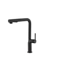 thumbnail image 2 of Stylish 13" Ht Single Handle Matte Black Pull Down Kitchen Faucet K-146N, 2 of 14