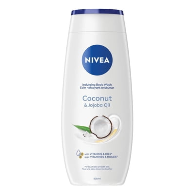 NIVEA Coconut & Jojoba Oil Indulging Body Wash for Women with Diamond Powder
