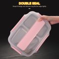 thumbnail image 4 of Amdohai Portable Lunch Box 304 Stainless Steel Leakproof Microwave Heating Divided Food Containers with Spoon & Chopsticks, 4 of 8