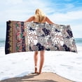 thumbnail image 1 of SuoKom Beach Blanket Microfiber Beach Towel Super Lightweight Colorful Bath Towel Sandproof Beach Blanket Multi-Purpose Towel For Travel Swimming Pool 30x60 Inch Beach Towel On Clearance, 1 of 8