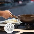 thumbnail image 3 of EGNMCR Alarm Clock Wall Clock Temperature And Humidity Meter Clock Indoor Household Electronic Alarm Clock Kitchen Digital Display Alarm Clock Wall-mounted Room Temperature Meter a Clock, 3 of 4