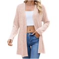 thumbnail image 1 of Yuyuzo Womens Fall Cardigan Ribbed Knit Long Sleeve Sweaters Open Front Lightweight Outwear Coat, 1 of 7