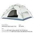 thumbnail image 3 of 2 in 1 Dome Tent Pop Up Tents for Camping, 3 of 8