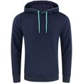 thumbnail image 1 of RXIRUCGD Chandail à Capuche Décontracté Polyvalent pour Homme, Couleur Unie, Mode, Chandail Mince, Veste, Bleu Marine, Taille : TG, 1 of 5