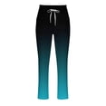 thumbnail image 4 of RXIRUCGD Pantalon Décontracté pour Homme à Cordon, Taille Élastique, Couleur Dégradée, Longueur, Bleu Ciel, Taille : 2TG, 4 of 4