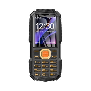 Black Unlocked Cell Phone Super Strong Signal Large Screen Loud Sound Long Standby Clavier Design pour les seniors Dispositif de communication mobile de base Noir