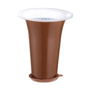 Flowers Orchids Planters Pots Double Round Plastic Planters Indoor Flower Plant Pots Garden Flower Shop Decoration