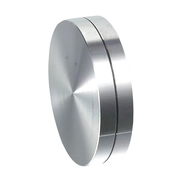 Rongfmy Rotating Turntable Bearing Accessory Aluminum Round Rotary Disc for Dining Table 12cmx1.9cm