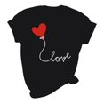 thumbnail image 5 of Meichang Hauts pour Femmes T-Shirts de la Saint-Valentin T-Shirts de Fête à Col Rond T-Shirts à Imprimé Cœur d'Amour T-Shirts à Manches Courtes Jolis Tees Blouses en Liquidation, 5 of 5