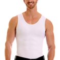 thumbnail image 3 of Insta Slim Mens Slimming Compression Muscle Tank Top Body Shaper Abdomen Control Undershirt (White-5XL), 3 of 4