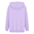 thumbnail image 4 of Plebaso Sweat à Capuche Imprimé Cœur pour Femmes, Manches Longues, Pull Ample avec Poches, 4 of 5