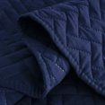 thumbnail image 4 of JML Quilt Set King 3 Piece Coverlet, Microfiber Embossed Bedspread With 2 Shams,92"x104", 4 of 5