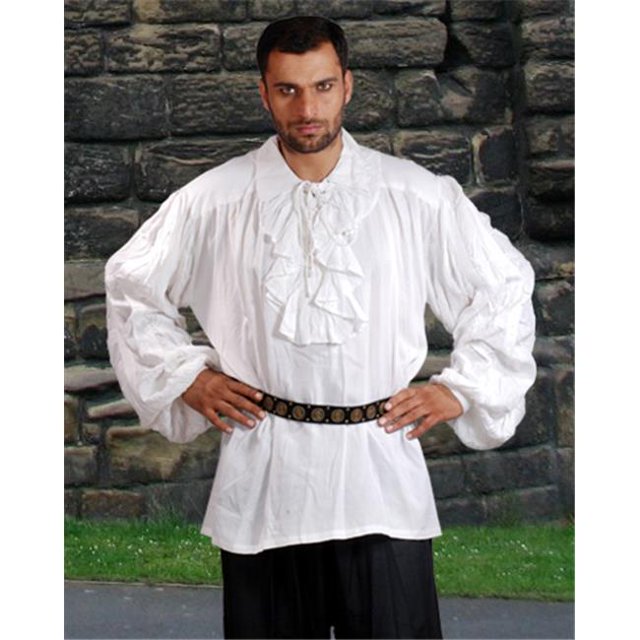 The Pirate Dressing C1014 Chemise John Reckham - Blanc - Très Grand