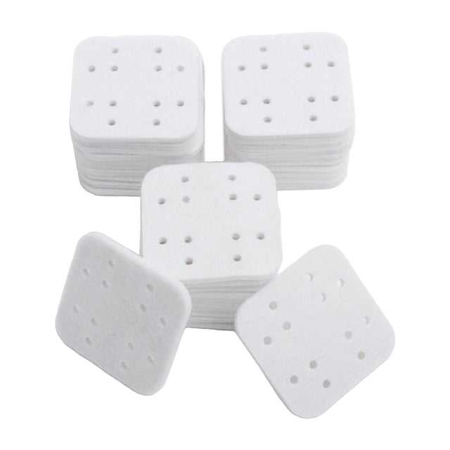 Bgsha 16/32pcs humidifier mineral absorption pads designed for Dreo humidifier models HM713 and HM713S. These white, square-shaped pads with perforated holes are made from PP cotton, enhancing humidification efficiency by reducing mineral buildup and limescale formation. Ideal for maintaining consistent moisture release and prolonging device lifespan. Pack includes 16 or 32 pads.