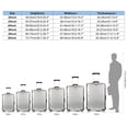 thumbnail image 4 of Riforla Protège-Bagage Housse de Valise Transparente Housse de Valise Protectrice Housse de Bagage Imperméable pour Rangement Textile de Maison à Roulettes Transparent S, 4 of 9
