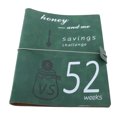 thumbnail image 3 of Premium Leather 52 Week Challenge Book, Cash Envelopes Transparent PP Film Money Saving Planner Book for Couples, Families, 3 of 7