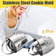 thumbnail image 4 of 3PCS Cookie Cutter Set Round Wavy Shape Fondant Cutter Fruit Cutter Cookie Shape, 4 of 9