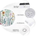 thumbnail image 2 of Rideau de Douche Bois Gris Droit Forêt Accessoires de Déco de Salle de Bain Rideau de Bain avec Crochets, 2 of 7