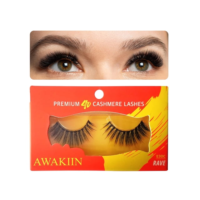 Faux Cils Naturels en Cachemire 4D de Qualité Supérieure Faux Cils Naturels - Rave