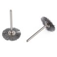 thumbnail image 3 of Bgsha 20PCs 3.175*25mm Wire Wheel Polish Brushes For Rotary Grinder Accessories Tool, 3 of 10