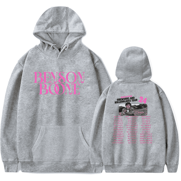 Benson boone Merch Hoodie Fireworks and Rollerblades World Tour Hoodies Fashion Men Women Sweatshirt Tracksuit Pullover Coat Fans Gift
