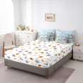 thumbnail image 4 of YST Construction 7 Piece Comforter Set Full Bed In A Bag, Excavator Tractor Bedding Set With Flat Fitted Sheet, Engineering Vehicle All Season Bed Set Cartoon Car Bedding Comforter Sets, 4 of 6