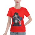 thumbnail image 1 of Women's Basic Short Sleeve T-Shirt Attacking Giant Levi Ackerman, 1 of 6