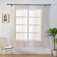 thumbnail image 1 of Dvkptbk Leaves Sheer Curtain Tulle Window Voile Drape Valance 1 Panel Fabric, 1 of 2