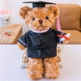 thumbnail image 1 of Aqestyerly Graduation Bear Stuffed Animal Plush Toy Class Of Gift With Cap Graduation Soft Toy Souvenir Gift HWRETIE, 1 of 2