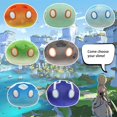 thumbnail image 4 of 2PC Fire Slime Plush Pillow with Keychain, Slime Stuffed Animal Toys, Wind, 4 of 6