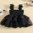 thumbnail image 2 of Robe de Fête pour Tout-Petite Fille, Enfants, Sans Manches, Nœud, Tulle, Ligne A, Robes de Princesse, 2 of 8