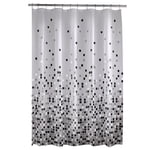 Mainstays Matrix PEVA Rideau de douche, 70" x 72", noir