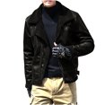 thumbnail image 2 of RKSTN Jackets for Men Single-breasted Jocket Zipper Plu Warm Cotton-padded Jacket Long Stand Collar Solid Color Fall and Winter Long Sleeve Jacket Coats, 2 of 6