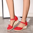 thumbnail image 1 of Aqestyerly Sandales d'Été à Plateforme à Talon Compensé à Bout Fermé Chaussures Décontractées pour Femmes à Enfiler Sandales de Mode Confortables HWRETIE, 1 of 7