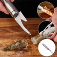 thumbnail image 3 of Jinsinto 5 in 1 Multifunctional Fish Mouth Knife, Household Shrimp Line Knife, Kitchen Fish Scale Planer, 3 of 5