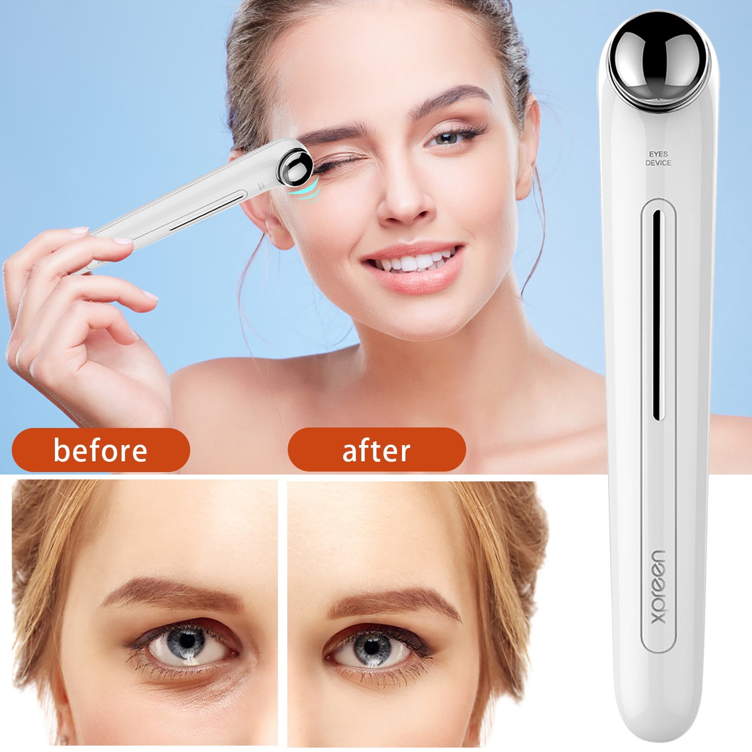 TopLLC Massage Pen Introduction Instrument Eye Massage Eye Beauty Instrument Removes Lines And Fades Eye Bags And Removes Dark Circles Beauty Instrument a massager