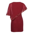 thumbnail image 4 of Ketyyh-chn99 Robes de Plage Femmes Tendance 2024 Grande Taille Robe Soleil Robes pour Femmes Robe d'Été Manche à Volants Ample Fluide Plissée Robe Mini Rouge,3TG, 4 of 5