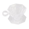 thumbnail image 3 of Coffee Brewing Filter Cone, Resin Pour Over Coffee Dripper Stable  For Office Transparent,Beige, 3 of 8