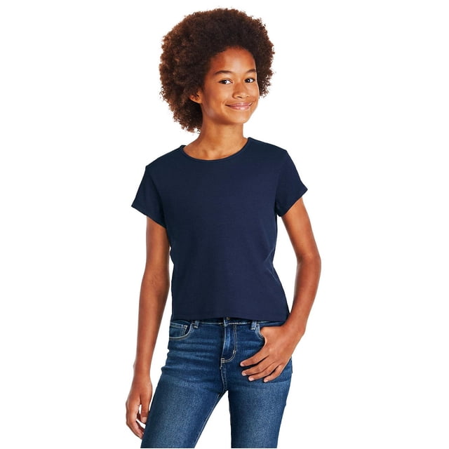 T-shirt côtelé coupe bébé George pour filles