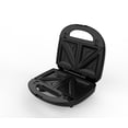 thumbnail image 2 of Mainstays 2 in 1 Black Waffle & Sandwich Maker with nonstick removable plates, 2 of 4
